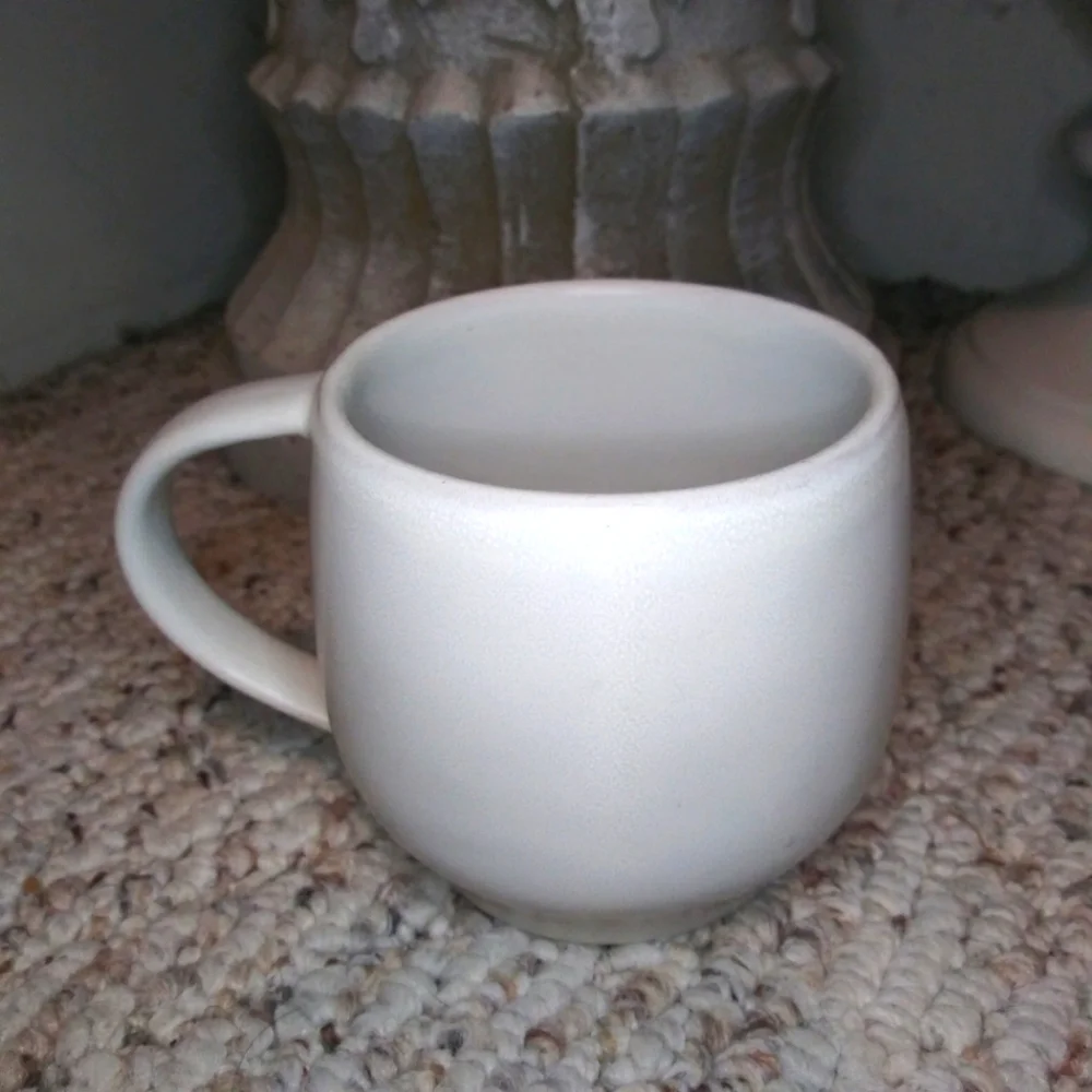 Pottery Barn Halloween Ghost Head Stoneware Coffee Mug